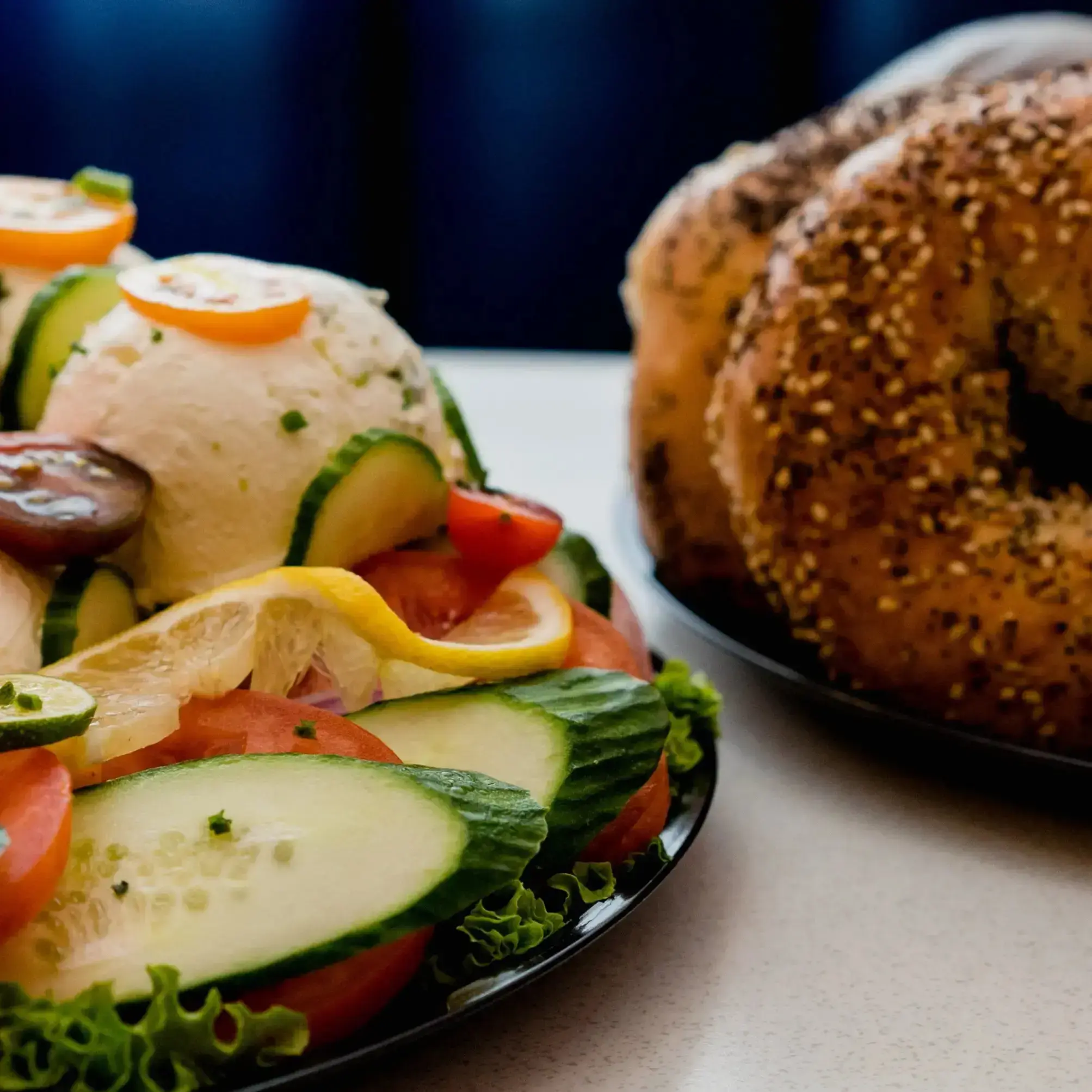 Photo of beautifully arranged food